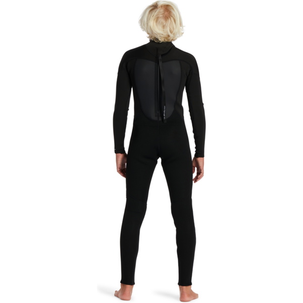 2026 Quiksilver Junior Prologue 3/2mm Back Zip Flatlock Våddragt EQBW103121 - Black